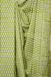 Green HBP Cotton Saree - SRGCS3294