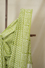 Green HBP Cotton Saree - SRGCS3294