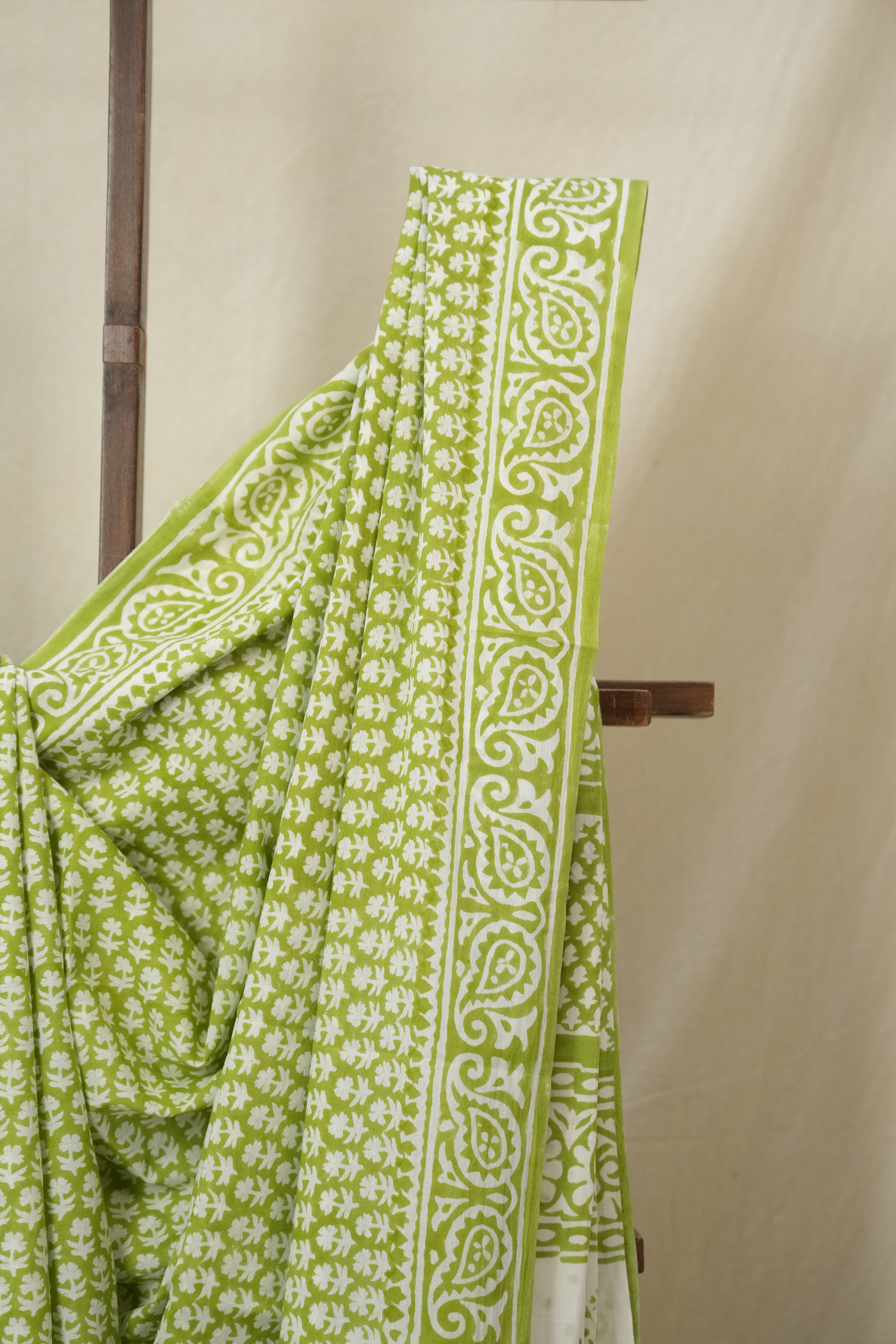 Green HBP Cotton Saree - SRGCS3294