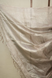 Silver Pink Tissue Tussar Silk Saree - SRSPTTSS542