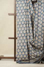 Sky Blue HBP Cotton Saree - SRSBCS2808