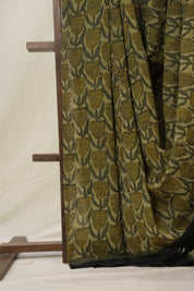 Light Olive HBP Georgette Vanaspati Saree - SRLOHGS28
