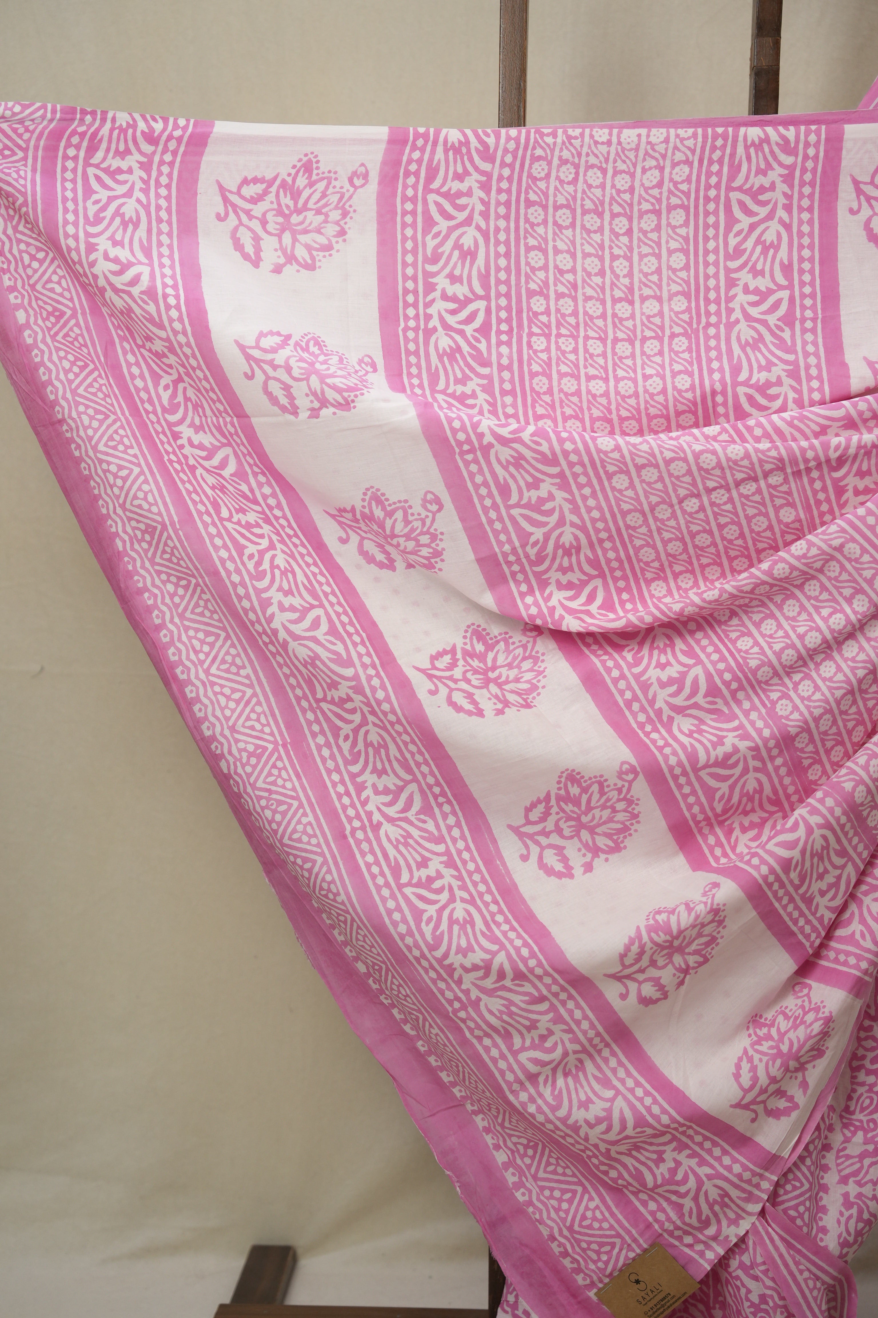 Pink HBP Cotton Saree - SRPCS3293