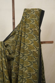 Light Olive HBP Georgette Vanaspati Saree - SRLOHGS28