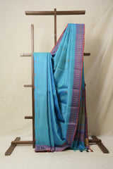 Blue Kanjivaram Silk Saree-SRBKSS639