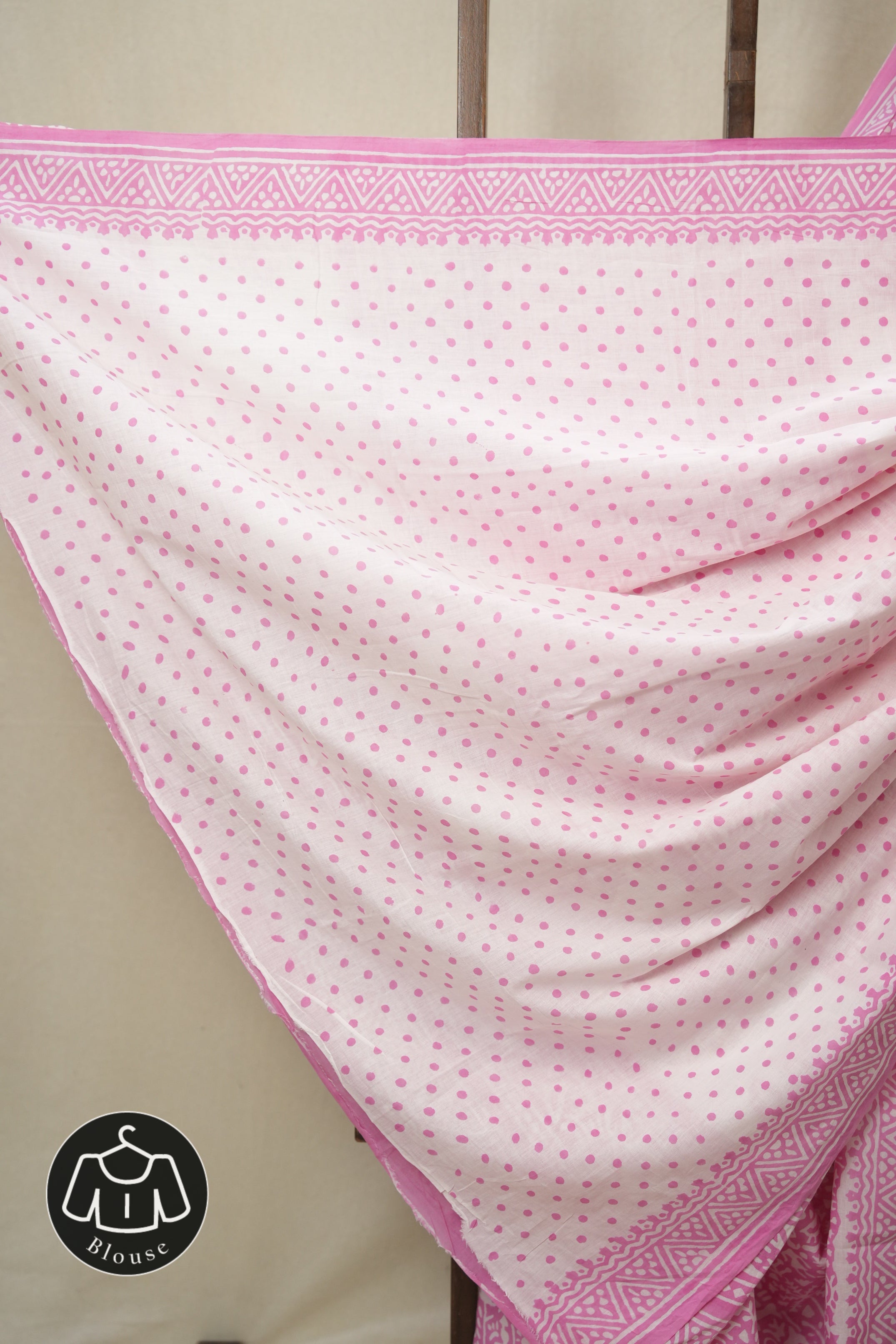 Pink HBP Cotton Saree - SRPCS3293
