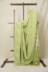 Green HBP Cotton Saree - SRGCS3292