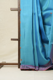 Blue Kanjeevaram Silk Saree-SRBKSS639