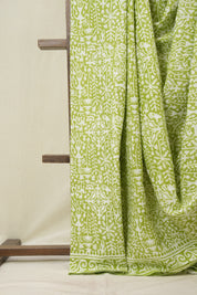 Green HBP Cotton Saree - SRGCS3292