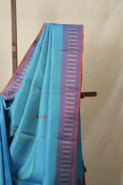 Blue Kanjeevaram Silk Saree-SRBKSS639