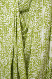 Green HBP Cotton Saree - SRGCS3292