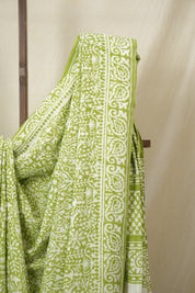 Green HBP Cotton Saree - SRGCS3292