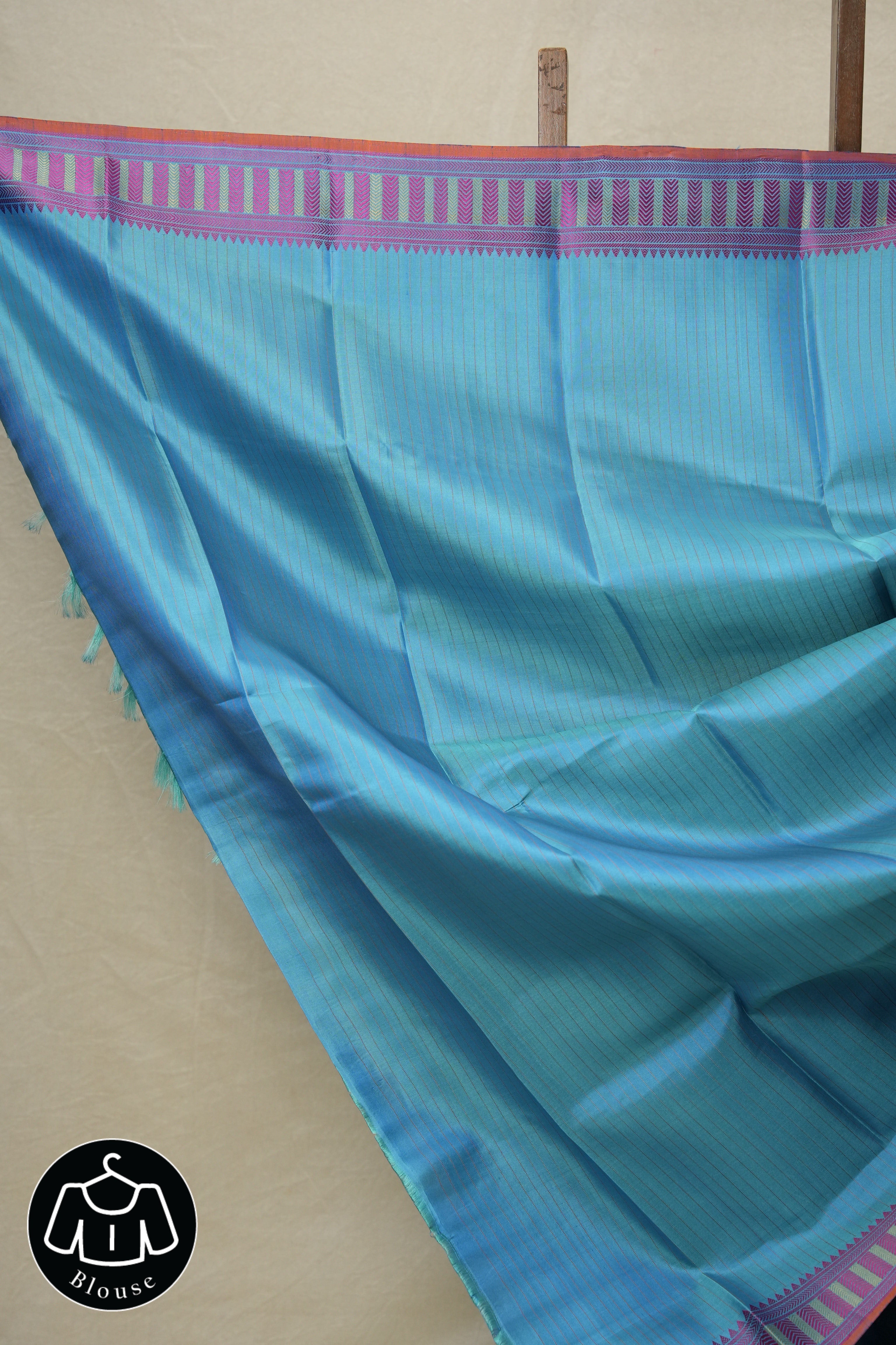 Blue Kanjeevaram Silk Saree-SRBKSS639