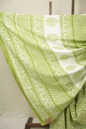 Green HBP Cotton Saree - SRGCS3292