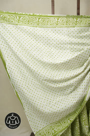 Green HBP Cotton Saree - SRGCS3292