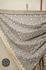 Olive Green HBP Cotton Saree - SROGCS2812