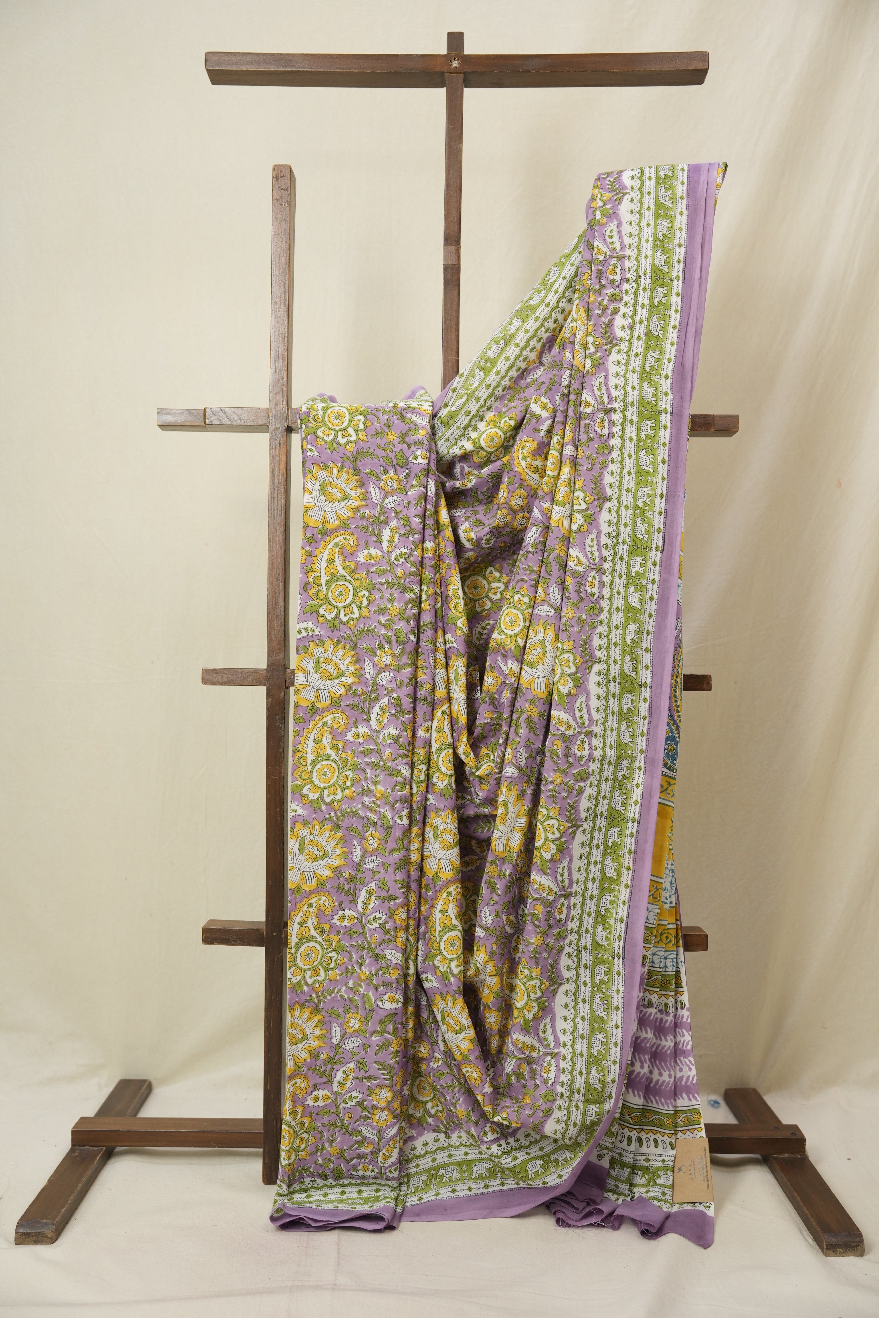 Lavendar HBP Cotton Saree - SRLCS3351