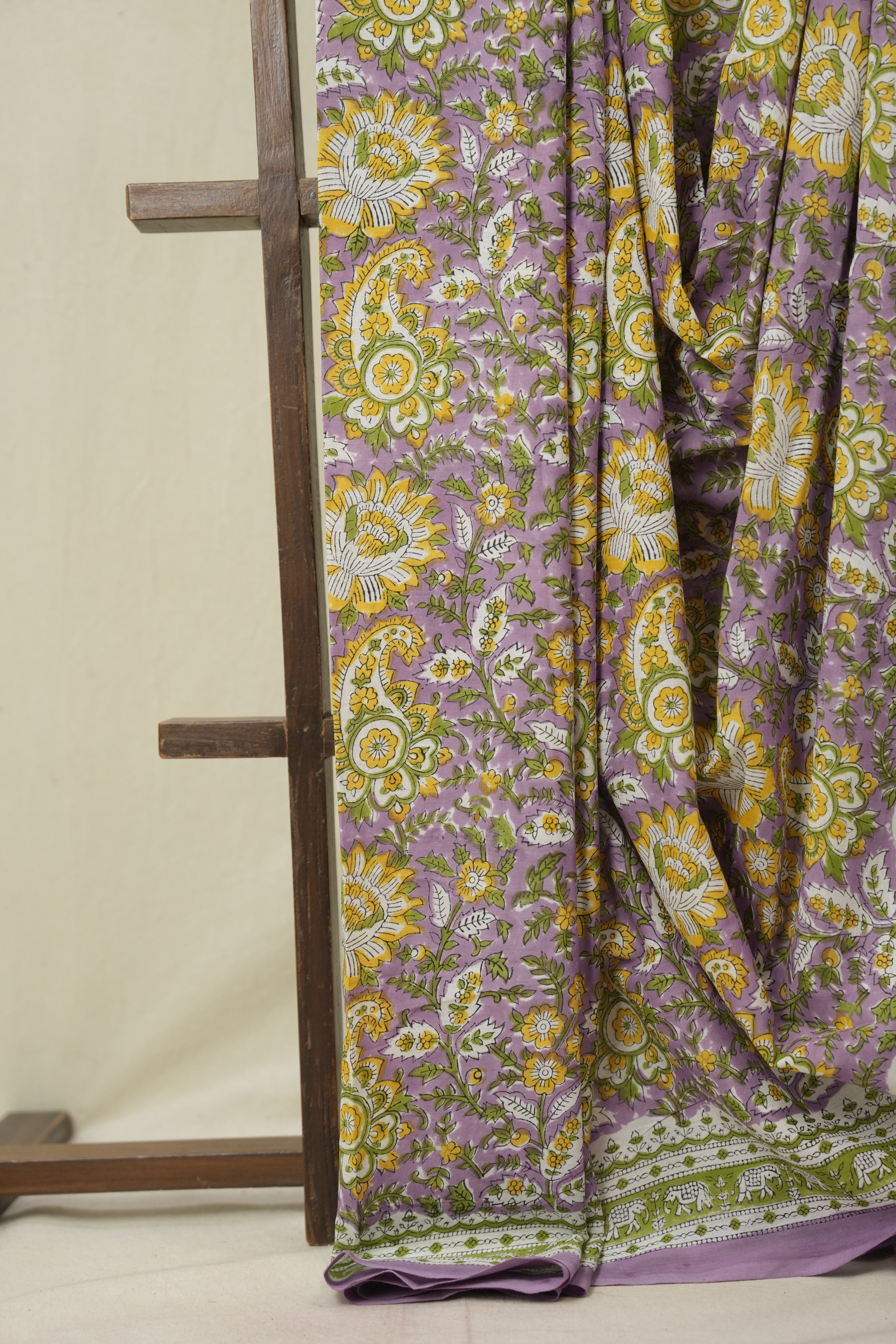 Lavendar HBP Cotton Saree - SRLCS3351