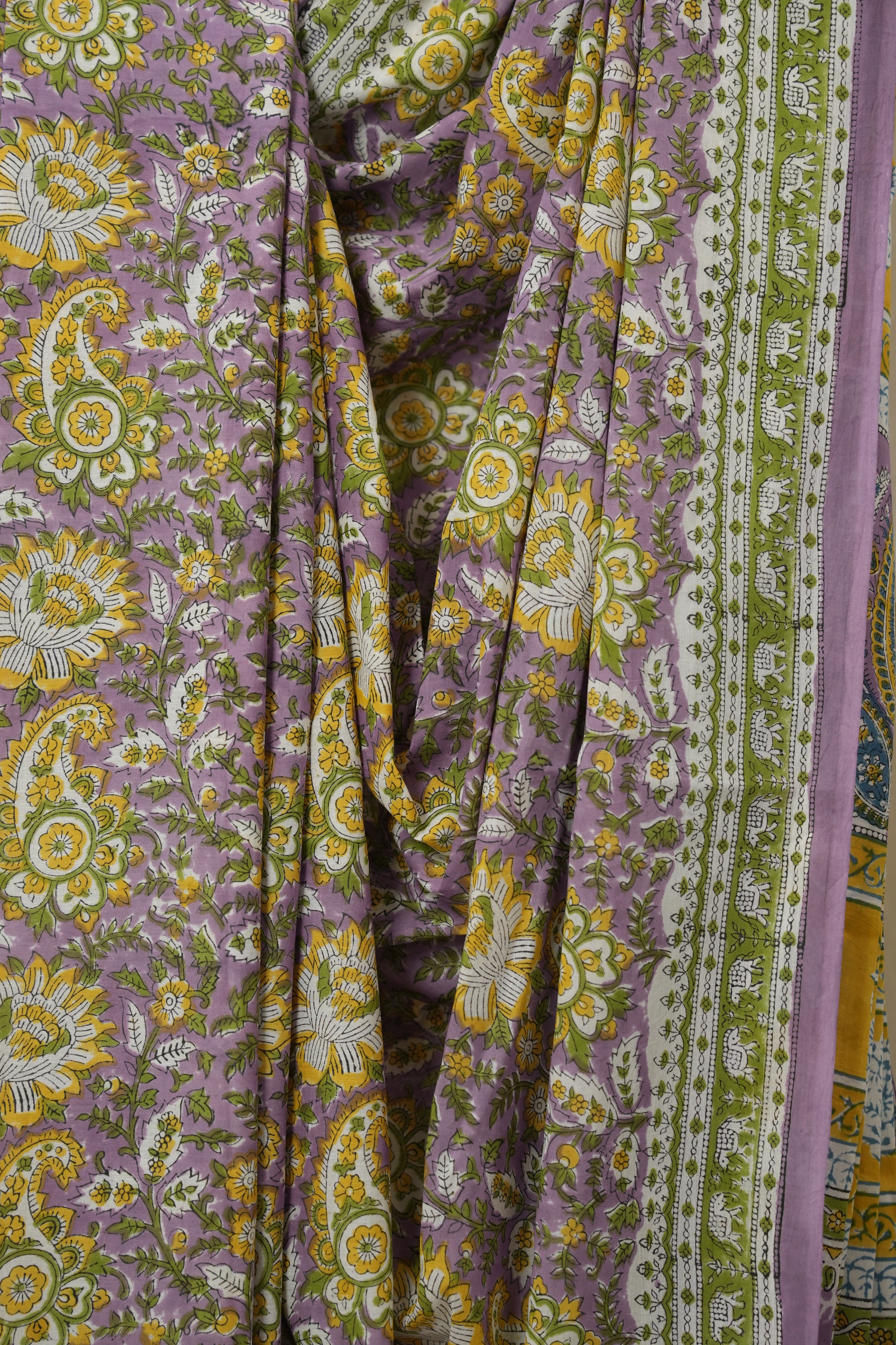 Lavendar HBP Cotton Saree - SRLCS3351