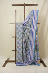 Blue HBP Cotton Saree - SRBCS3352