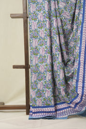 Blue HBP Cotton Saree - SRBCS3352