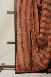 Reddish Cream HBP Georgette Vanaspati Saree - SRRCHGS31