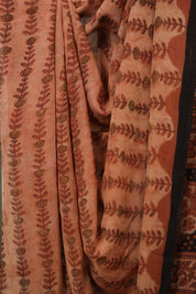 Reddish Cream HBP Georgette Vanaspati Saree - SRRCHGS31
