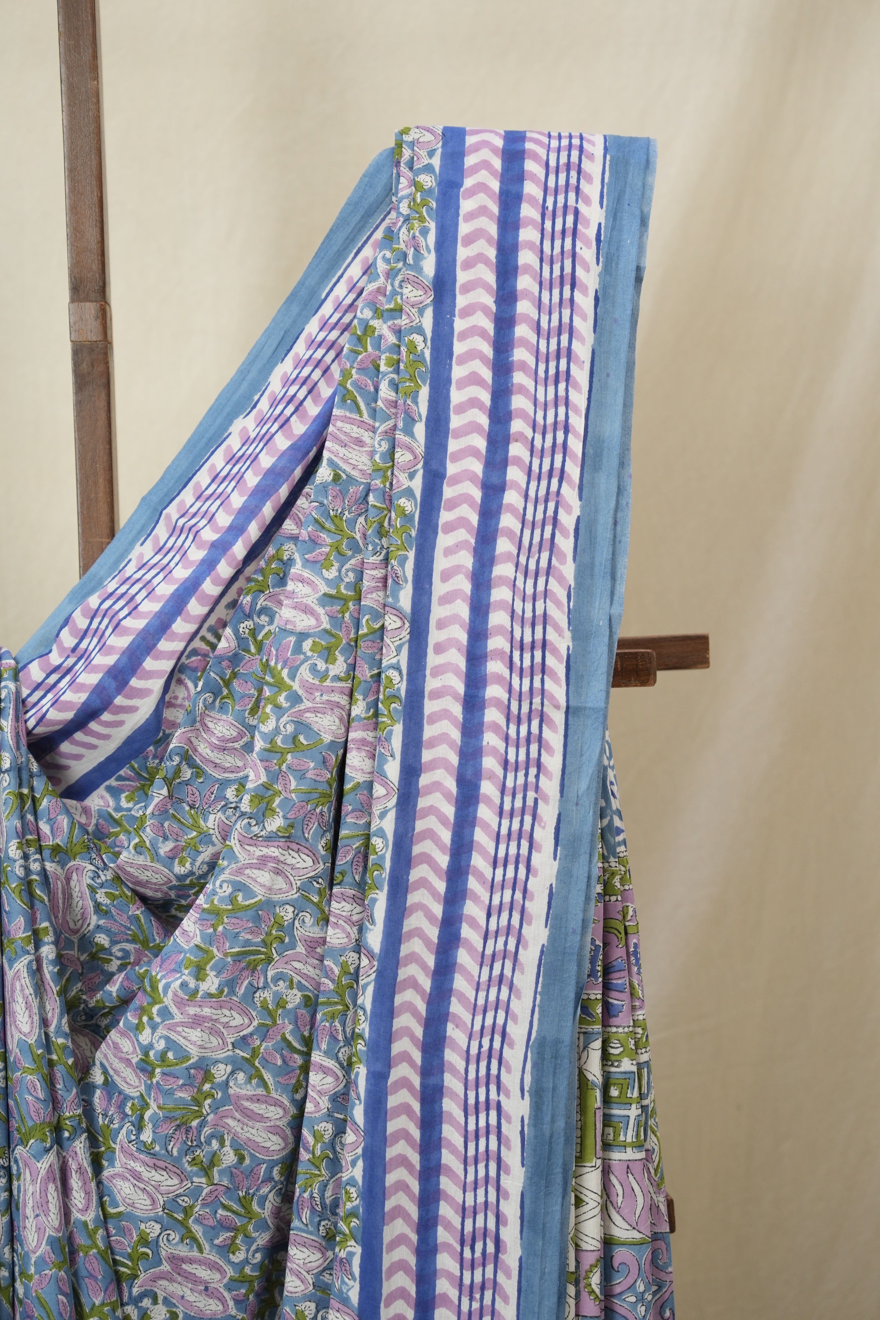 Blue HBP Cotton Saree - SRBCS3352
