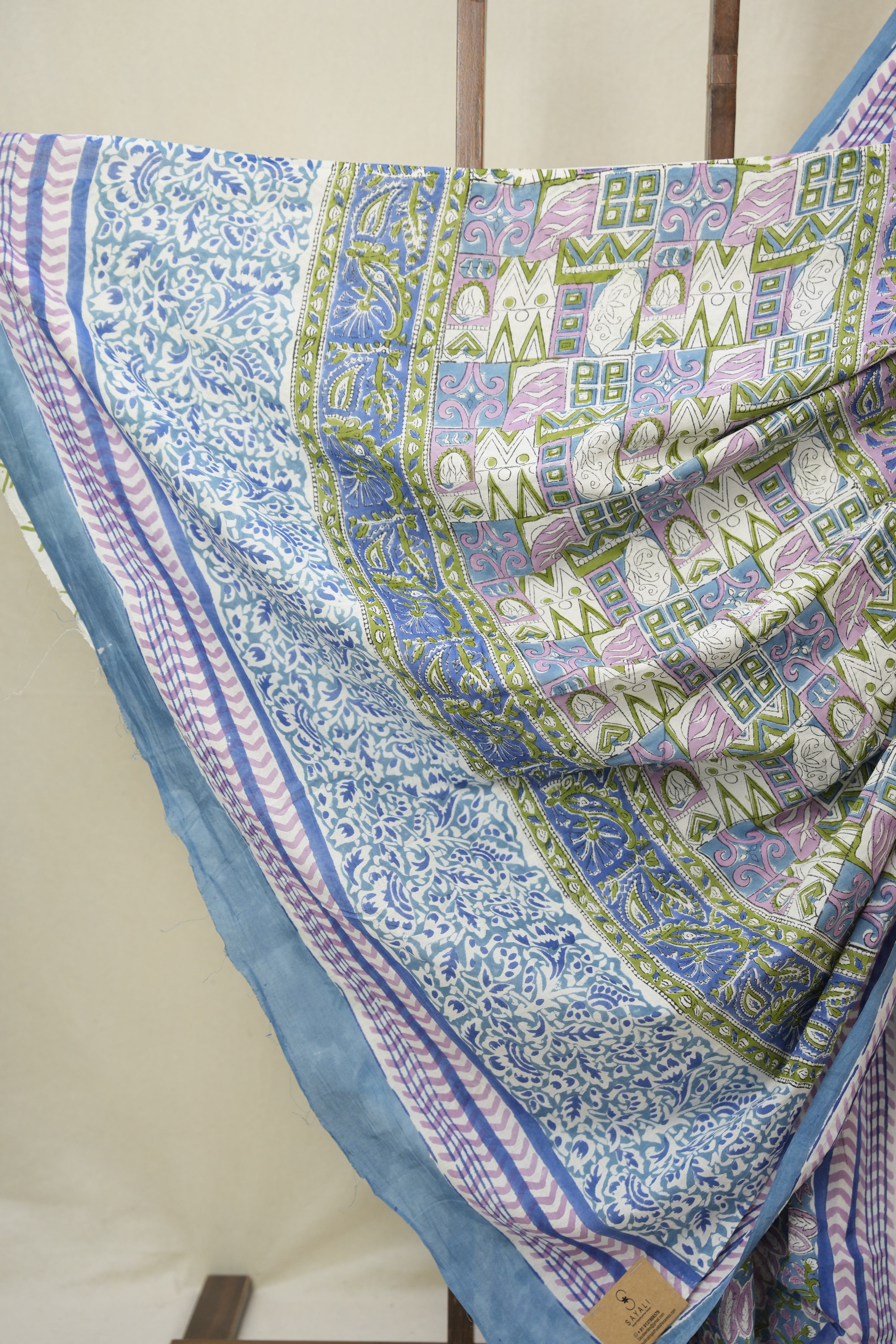 Blue HBP Cotton Saree - SRBCS3352