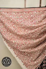 Red Black HBP Cotton Saree - SRRBCS2810