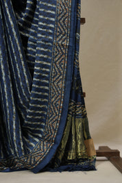 Blue HBP Modal Silk Saree - SRBMSS532