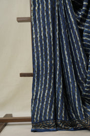Blue HBP Modal Silk Saree - SRBMSS532