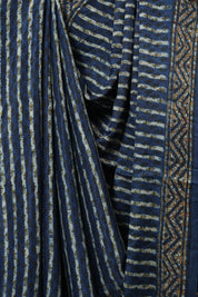 Blue HBP Modal Silk Saree - SRBMSS532