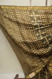 Cream HBP Cotton Silk Saree With Maheshwari Border - SRCCSS1638