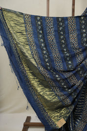 Blue HBP Modal Silk Saree - SRBMSS532