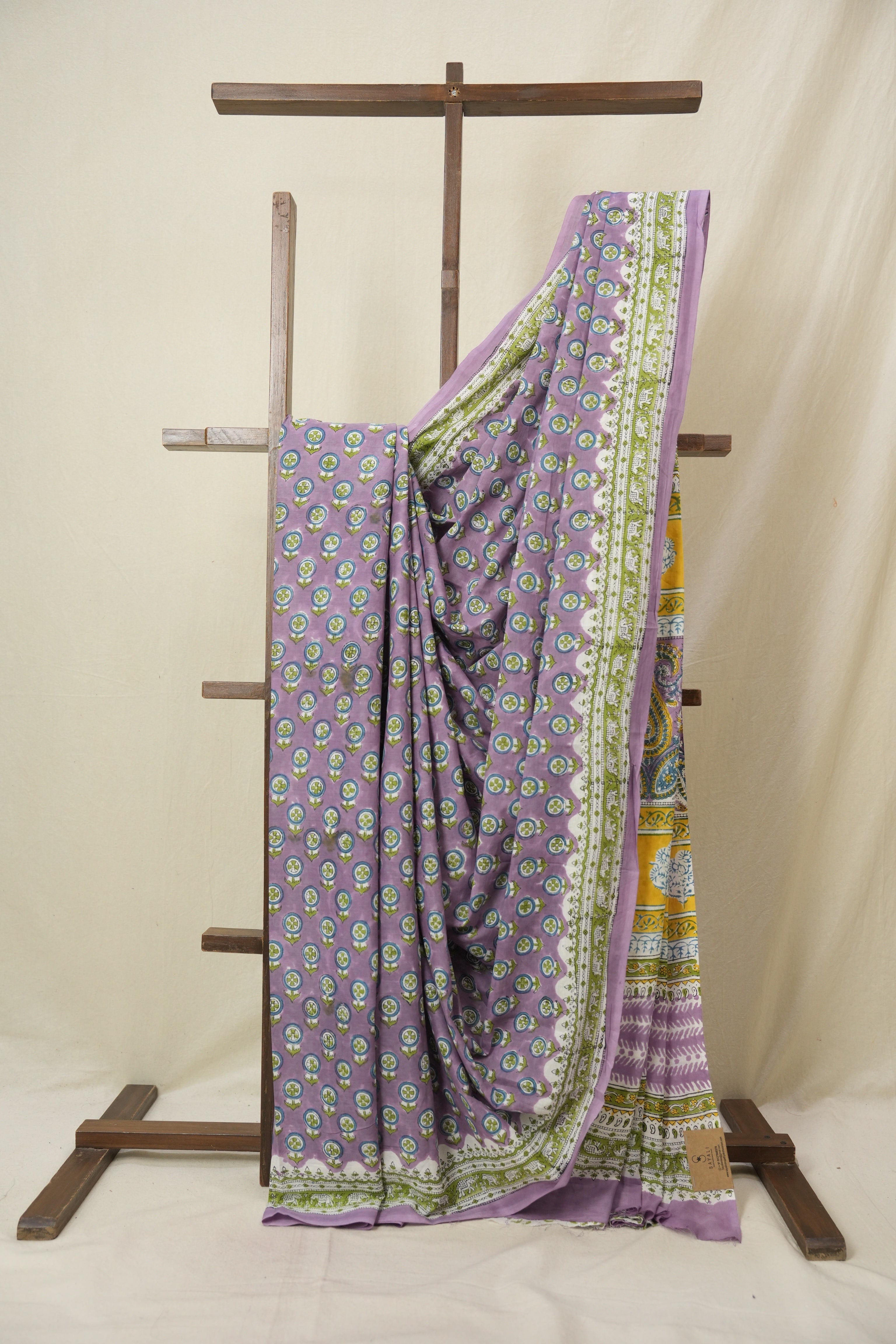 Lavendar HBP Cotton Saree - SRLCS3354