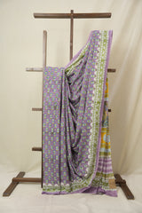 Lavendar HBP Cotton Saree - SRLCS3354