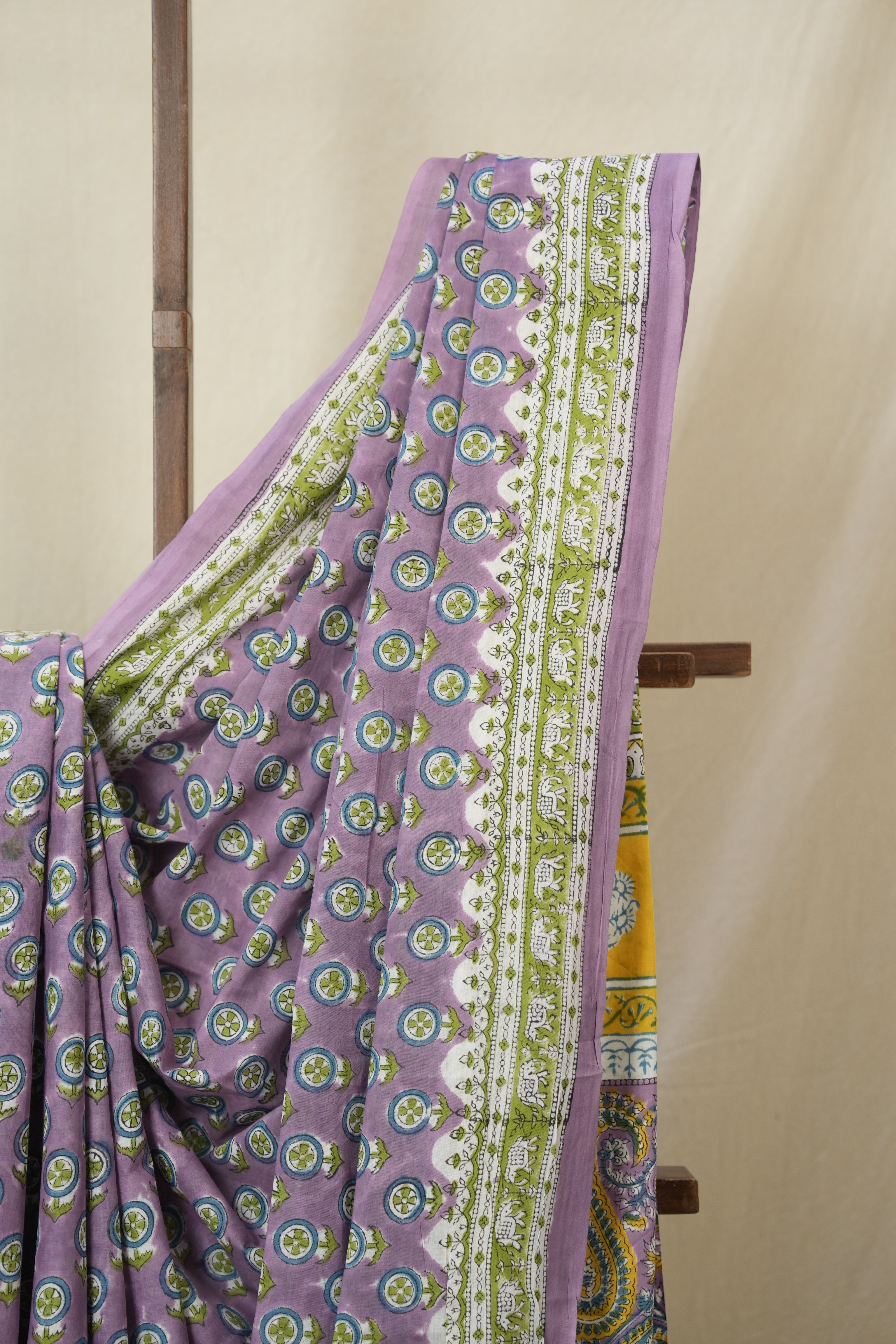 Lavendar HBP Cotton Saree - SRLCS3354