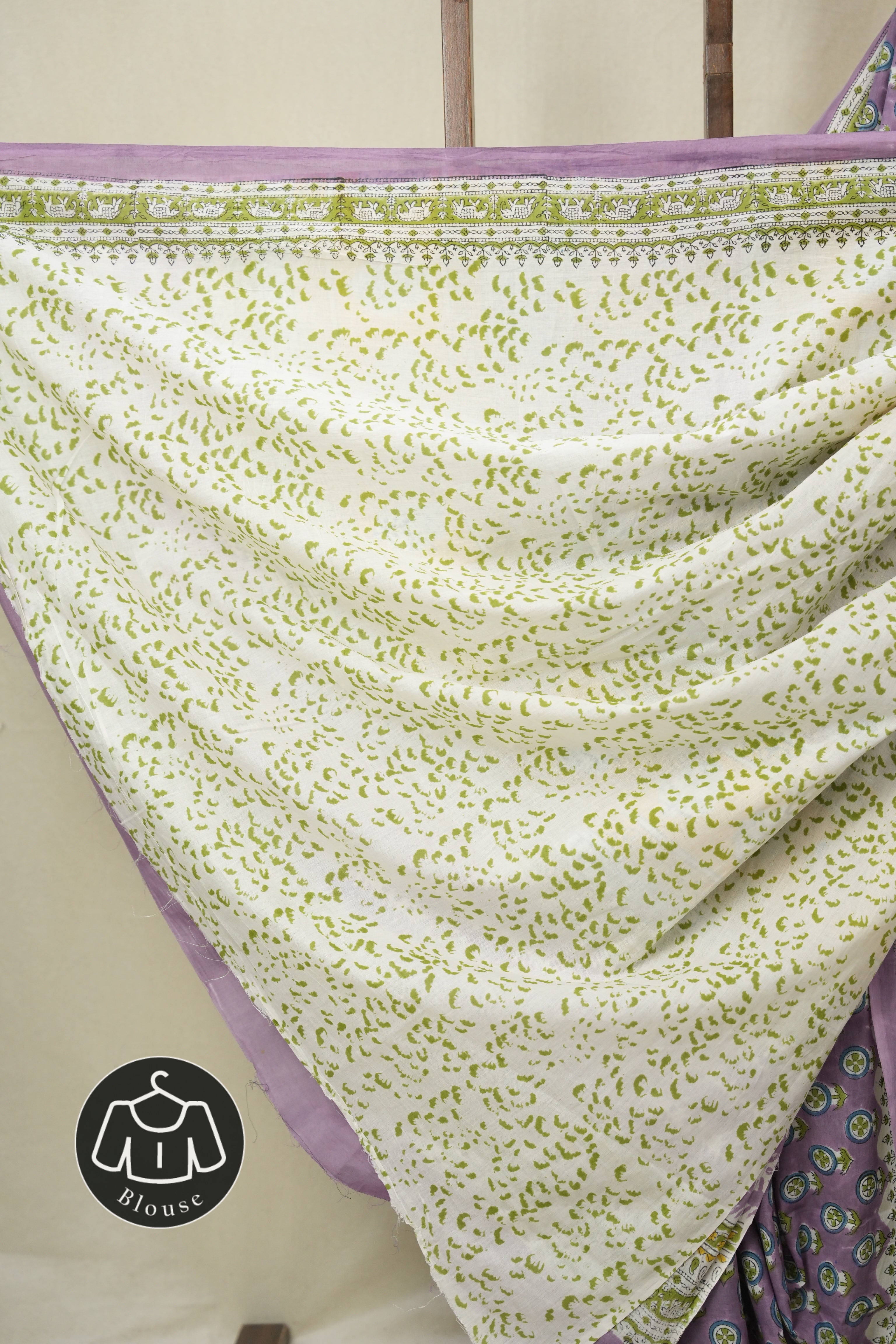 Lavendar HBP Cotton Saree - SRLCS3354