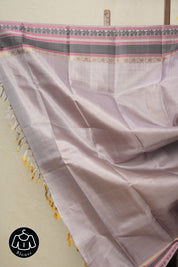 Grey Kanjeevaram Silk Saree-SRGKSS657