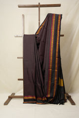 Black Kanjivaram Silk Saree-SRBKSS725