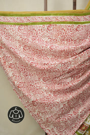 Mustard HBP Cotton Saree - SRMCS3355