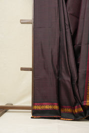 Black Kanjeevaram Silk Saree-SRBKSS725