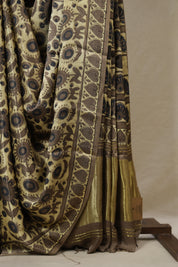 Cream HBP Modal Silk Saree - SRCMSS529