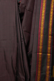 Black Kanjeevaram Silk Saree-SRBKSS725