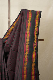 Black Kanjeevaram Silk Saree-SRBKSS725