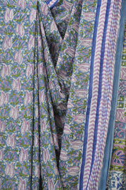 Blue HBP Cotton Saree - SRBCS3303
