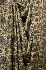 Cream HBP Modal Silk Saree - SRCMSS529