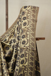 Cream HBP Modal Silk Saree - SRCMSS529