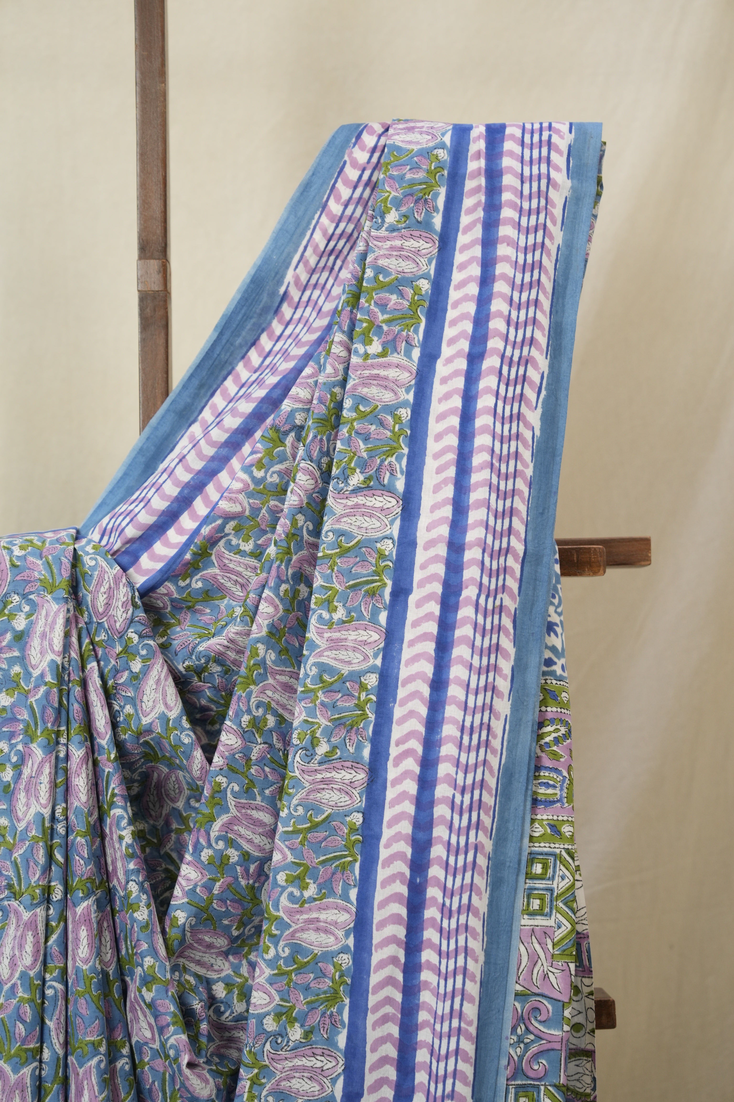 Blue HBP Cotton Saree - SRBCS3303